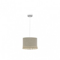 Distribuidor - Lâmpadas Diversas | Colgantes Moderno | COLGANTE VERA 1XE27 BLANCO/BEIS REGX40X40 CM Ref: 186494001